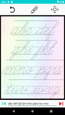 Easy Cursive Handwriting android App screenshot 11