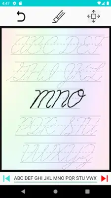 Easy Cursive Handwriting android App screenshot 12