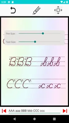 Easy Cursive Handwriting android App screenshot 13