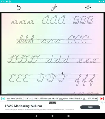 Easy Cursive Handwriting android App screenshot 1