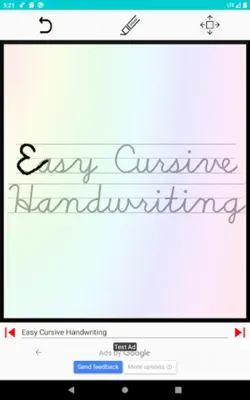 Easy Cursive Handwriting android App screenshot 6